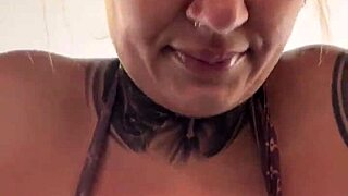 Intense Gym Workout Leaving Her Soaking Wet Down the Legs