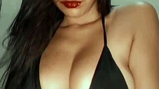 horny woman attacks again with toys while husband works, dripping wet pussy solo play