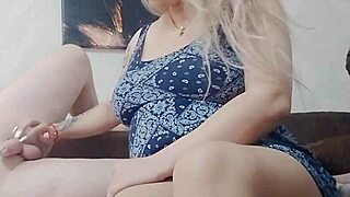 soft dick getting hard with handjob