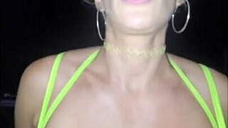 POV blonde raver slut leads you to rooftop for blowjob and creampie 😈