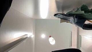 Teen masturbates in changing room on webcam