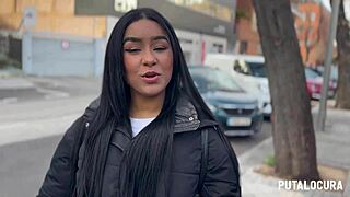 putalocura - pillada a la venezolana culona ambar bunny termina con un rico creampie