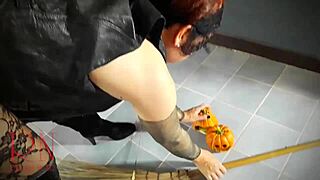 halloween 2021 witch in a black sexy suit black playboy bunny regina noir backstage