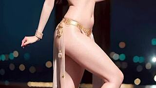 Beautiful Indian Belly Dancer in AI Art