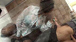 romana enjoys a passionate shower fuck with anal and doggystyle