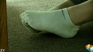 Dirty socks hidden in candid view