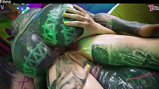 Three Tattoo Lesbians Playing With Cum In Anal Gape Prolapse Ass Cum Swap First Time Anal Punk Goth Alt Porn Anuskatzz Zf012