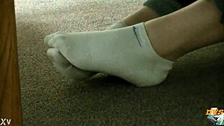 Dirty socks hidden in candid view