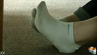 Dirty socks hidden in candid view