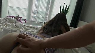 Hot Busty Roommate Leaves Door Open