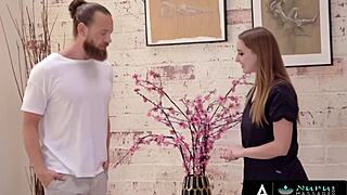 laney grey resists nuru massage temptation