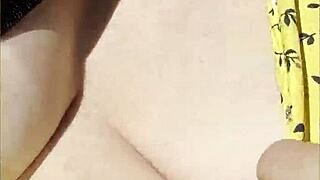 Wifey Flashes Perfect Tits Driving In Car 😘