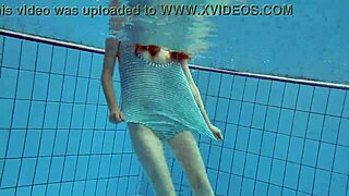 Petite Russian Star Libuse Teases with Tiny Assets and Underwater Charm