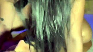 Paolla's intense anal passion with huge black cock delights her cuckold husband