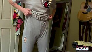 The Petite Inked Blonde RUBS Her Juicy Titties And FINGER FUCKS Her Twat