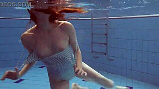 Petite Russian Star Libuse Teases with Tiny Assets and Underwater Charm