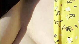 Wifey Flashes Perfect Tits Driving In Car 😘