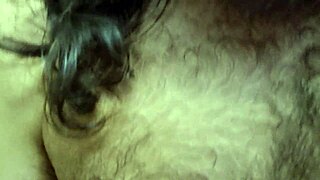 Hairy amateur strips and shows off outdoors for viewers