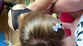 Cute Slutty Babe Sucking Sucking Dick And Mouth Fucked Till Getting Oral Creampie