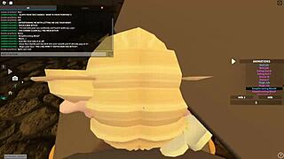 hey, blonde whore in roblox, getting anal fucked rough with blowjob and cum