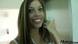 Mofozo com features 18 year old brunette getting big facial 😍