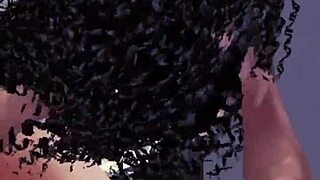 Let's have sex after breakfast outdoors with big black cock blowjob