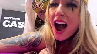 Intense sensation as cock pulses inside, cumming in pussy and ass