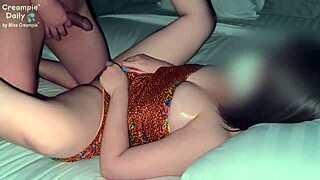 Massaging Neighbor's Shaved Pussy To Creampie