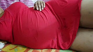 Wild Hot Desi Girlfriend In Red - Hot Body Massage