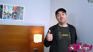 Fake Porn Producer Convinces Cleaning Lady For Anal Debut!