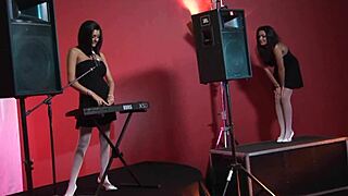 Stacey Saran has a fffm foursome with kit lee kat lee and a stunt dick