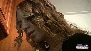 Blonde Beauty Engulfs Elderly Gentleman's Shaft Deep Inside Her Snug Vagina, Then Gulps His Load