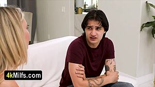 luxury blonde milf stepmom gigi offers taboo sex for clueless stepson