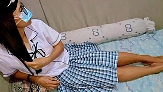 Secret Encounter With Classmate In The Garage