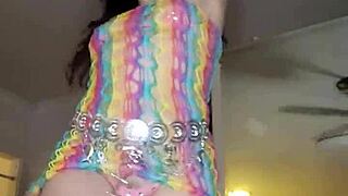 nikki knightly's perky striptease tease