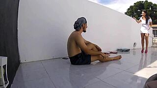 worker hammering on the construction site