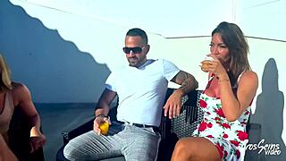 vittoria and pam, two goddesses, share a big cock casually