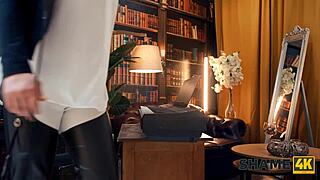 Shame4k kinky cowgirl meets student while masturbating