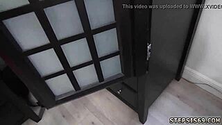 Teen car first time the suspended step sis