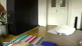 Dan and johnny's massive cocks stretch zuzu's tight cheerleader cunt