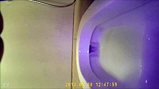 asian teen 18+ pees in toilet