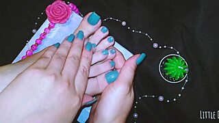 young amateur babe enjoys homemade foot massage leading to intense orgasm and fetish pleasure