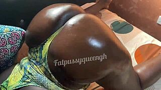 ebony bbw caught in intimate moment at motel, unexpected knock