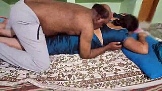 Devar fucks beautiful hot bhabhi, she's moaning in pleasure during the intense session.