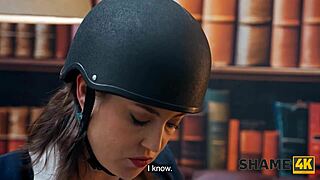 Shame4k kinky cowgirl meets student while masturbating