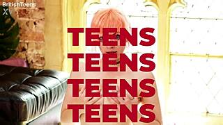 hot british teen eats liquid lunch