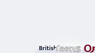 hot british teen eats liquid lunch