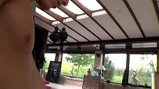 two rock hard dick makes this brunettes cunt dripping wet