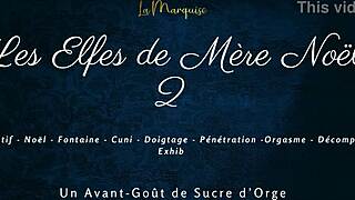 french elves of mother christmas suggest dirty talk and squirting fun