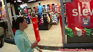 eurobabe pov fucked on spycam in public